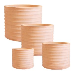 Pot Bousquet Strié cylindrique