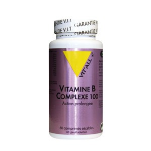 Vitamine B complexe 100mg Action prolongée – 60 comprimés sécables