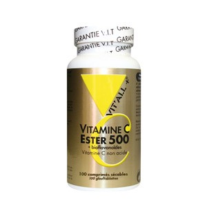 Ester C 500 + Bioflavonoïdes – 100 comprimés sécables