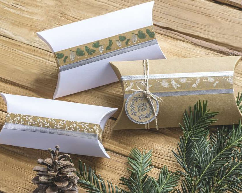 Ruban adhésif décoratif de Noël – Rouge / Blanc – Image 3