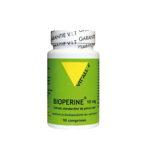 Poivre Noir 10 mg- Extraits standardisés 95 % pipérine- 90gélules végétales
