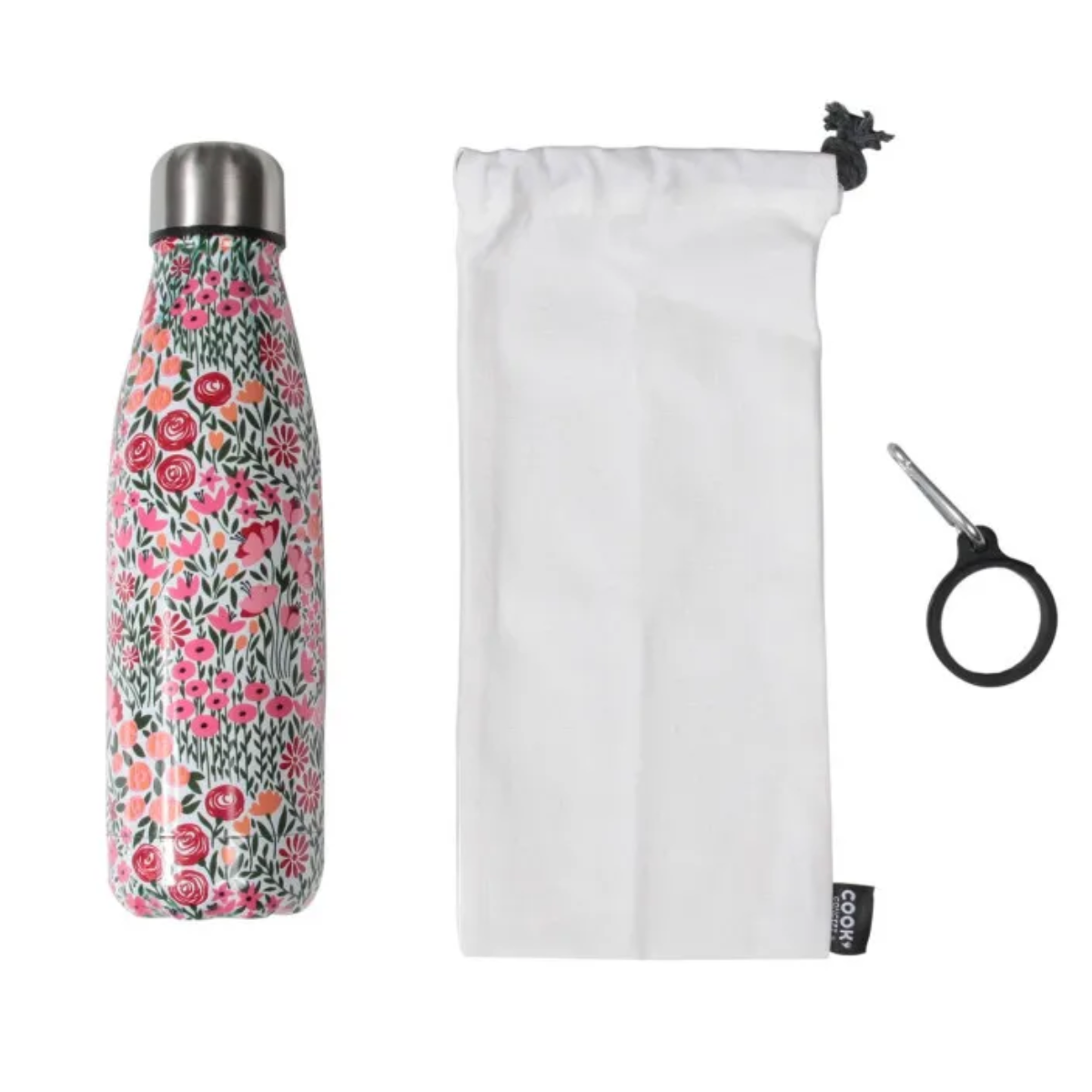 Coffret bouteille isotherme fleurie 50cl – Image 2