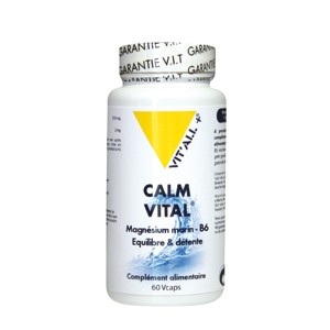 Calm Vital 510 mg (magnésium marine + vt B6) – 60 gélules végétales