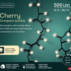Guirlande Led Blanc Chaud (câble noir)
