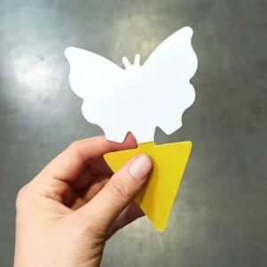 Pièges Jaunes Englués Anti-Mouches du Terreau, Sciarides, Pucerons et Insectes Volants