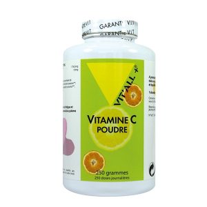 Vitamine C poudre aux bioflavonoïdes, magnésium et calcium – 250 grs