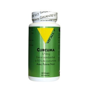Curcuma 220 mg  avec Poivre noir 10 mg – 120 gélules végétales
