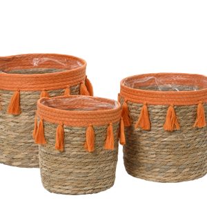 Panier pampilles orange