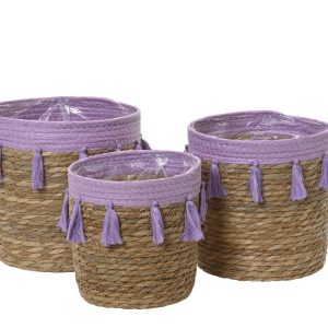 Panier pampilles violet