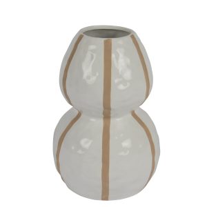 Vase porcelaine brillant arrondi