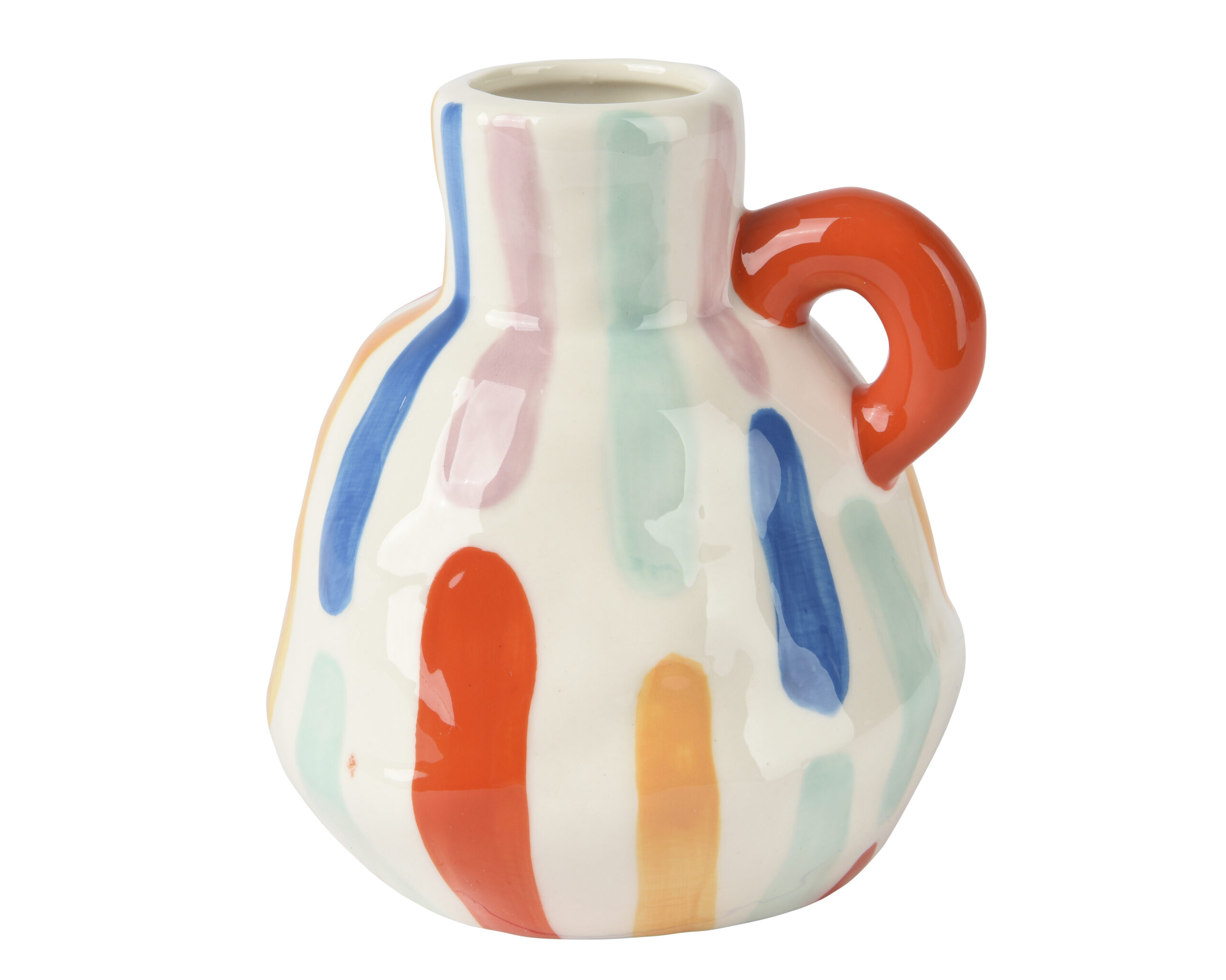 Vase grès Abstrait avec anse (petit modèle)