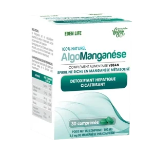 ALGOMANGANESE– 30 Comprimés 500 mg-  Spiruline
