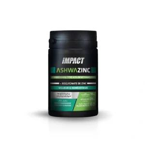 Ashwazinc – 60 Gélules – Impact Sport Nutrition