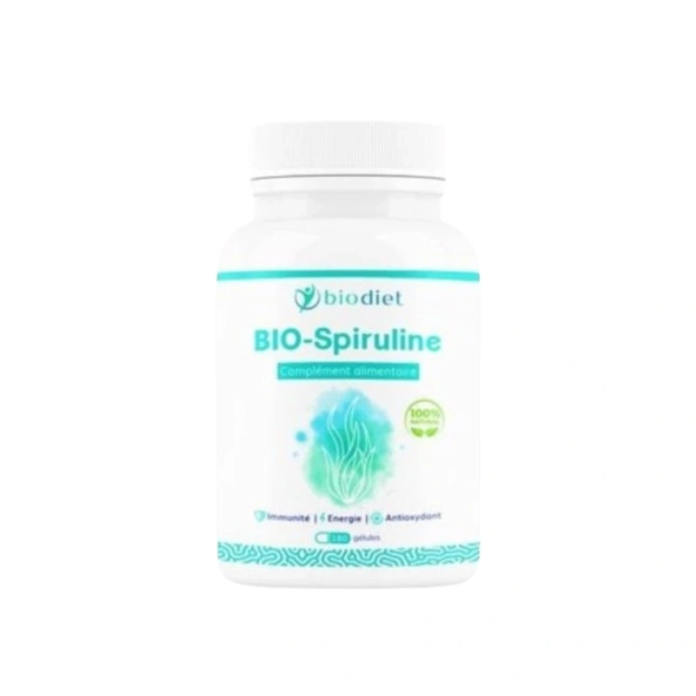Bio Spiruline 400mg – 60 gélules – biodiet
