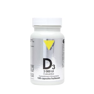 Vitamine D3 2000UI Cholécalciférol 100 capsules