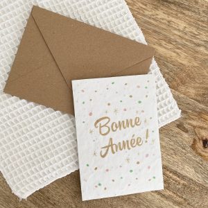 Carte ensemencée à planter – Bonne année
