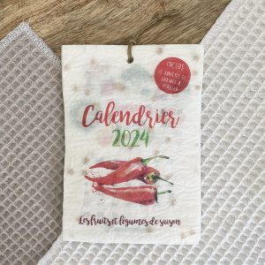 Calendrier ensemencé à planter 2024 Légumes – Format A6