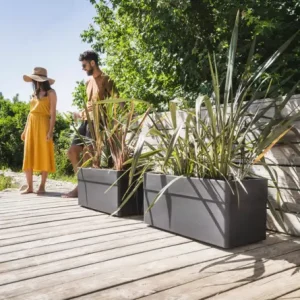 Jardinière CAREL avec roulettes