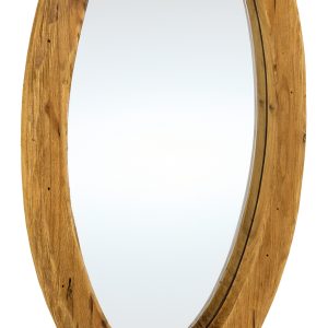 Miroir Poisson en bois recyclé