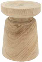 Tabouret en paulownia naturel