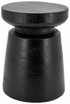 Tabouret en paulownia teinté