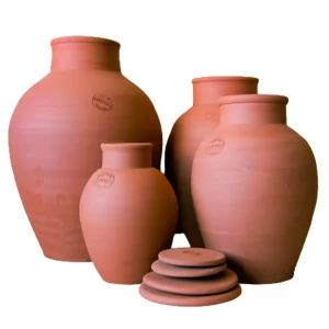 Ollas en argile cuite avec bouchon