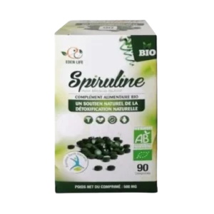 Spiruline – 90 Comprimés 0.5 mg -EDEN LIFE