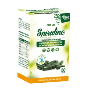 Spiruline  – 50 Gélules 500 mg -EDEN LIFE