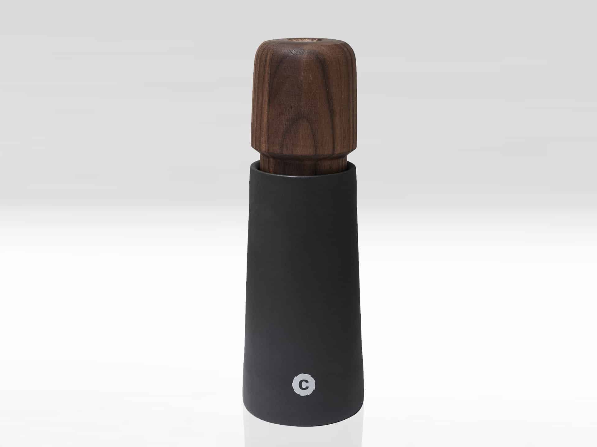 Moulin Stockholm Crushgrind en porcelaine et noyer 17cm