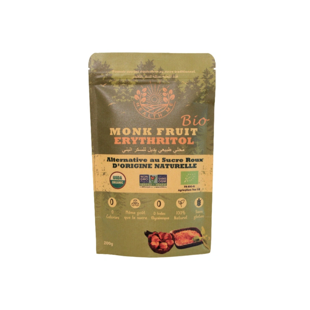 Sucre Roux Monk Fruit – Erythritol BIO, HEALTH ME