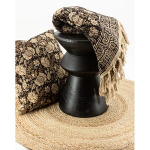 Tabouret « pion » en paulownia teinté