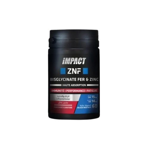 ZNF 60 – Gélules – Impact Sport Nutrition