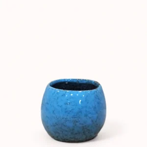 Cache-pot Céramique rond bleu