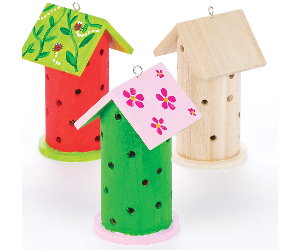Kit de 2 maisonnettes pour coccinelles en bois à personnaliser