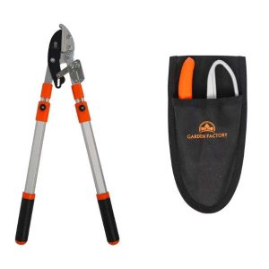 Coupe branche à crémaillère + sécateur à crémaillère