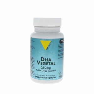Dha végétal 250 mg  Végan 100 %  – 60 capsules