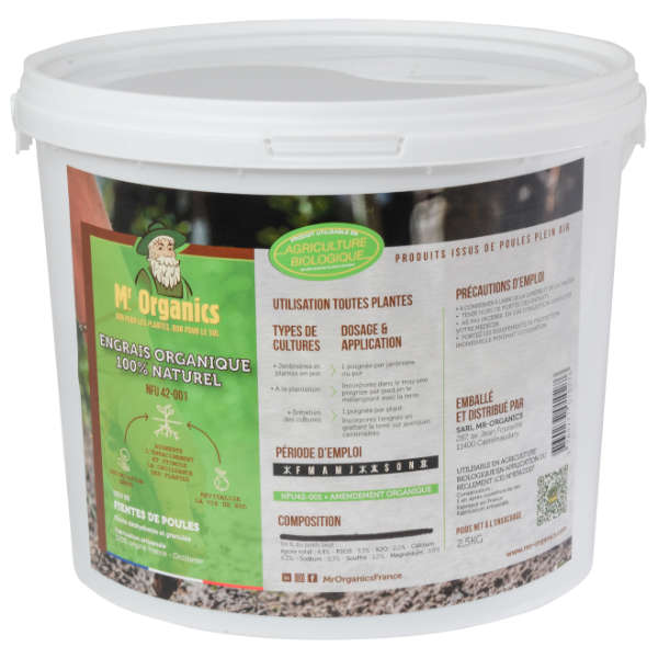 Engrais à base de fiente de poules