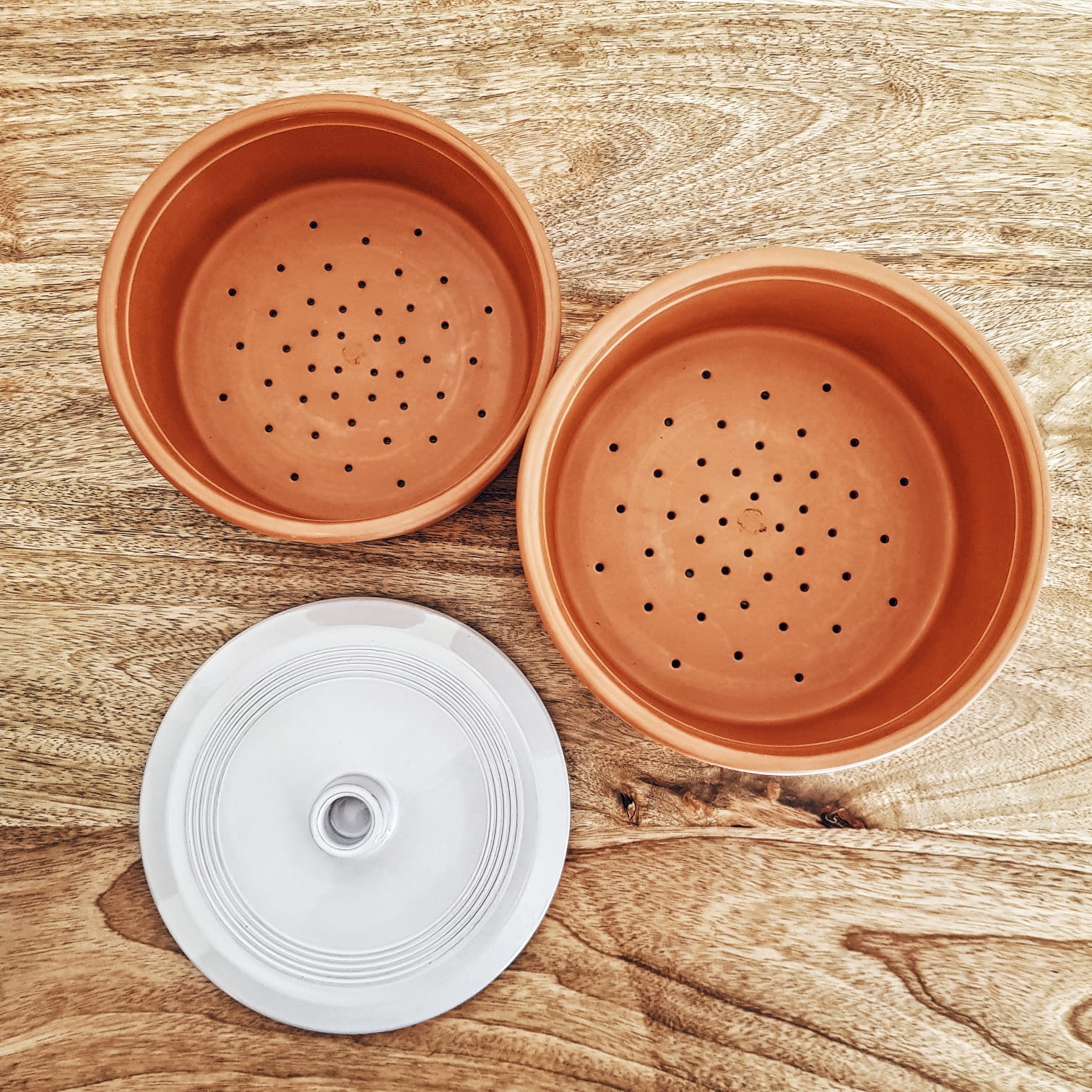 Germoir en terre cuite 3 niveaux