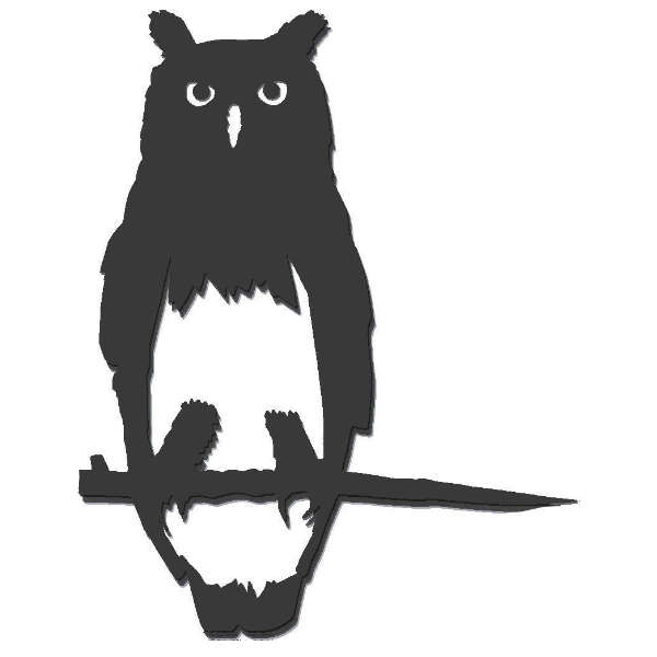 Hibou – oiseau en métal à planter – Image 3
