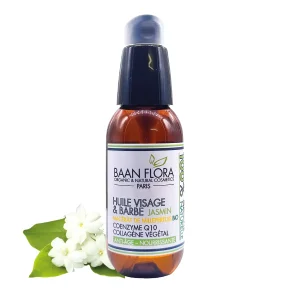 Huile visage et barbe jasmin