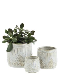 Cache pot blanc Madam Stoltz