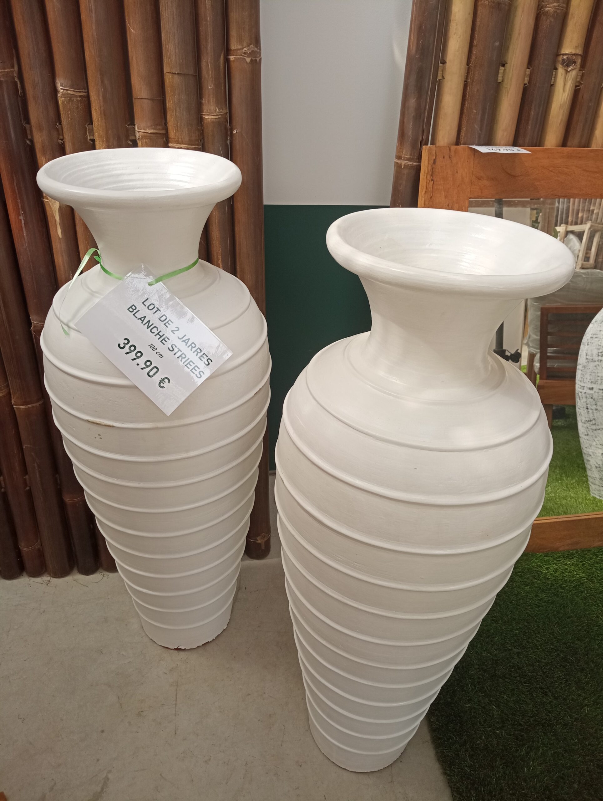 Jarres Blanches striées x2 – Image 4