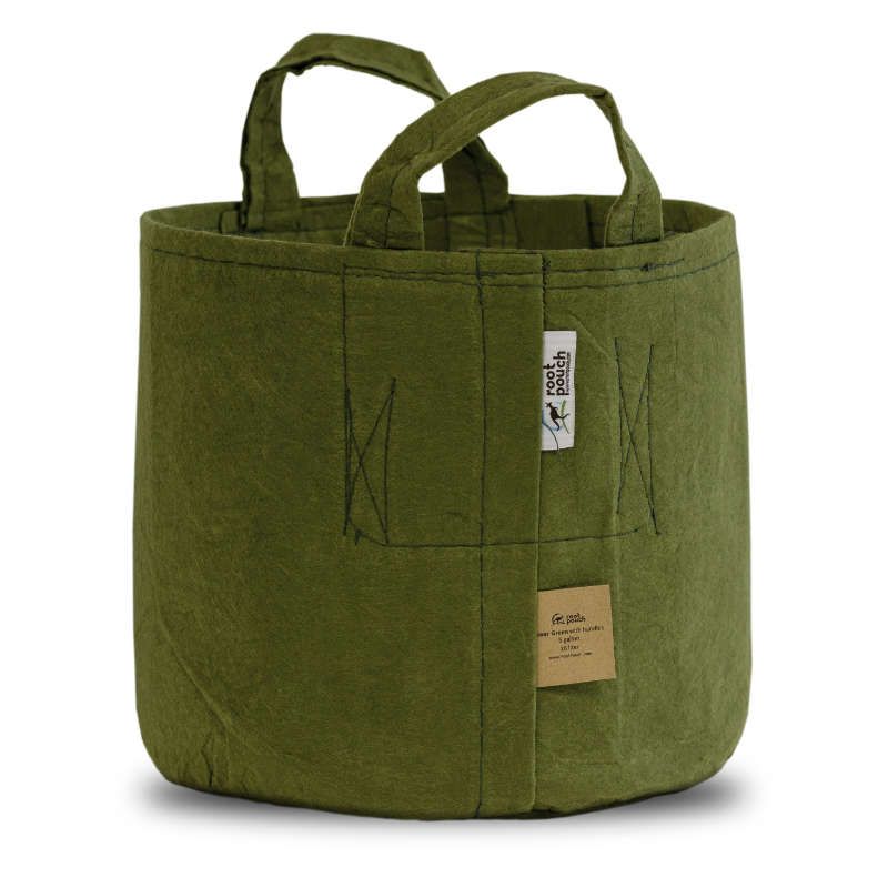 Root Pouch vert avec poignées