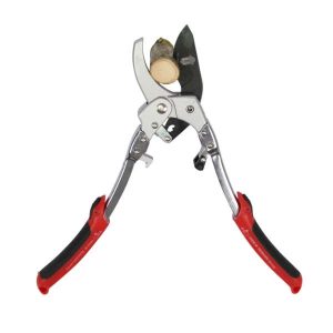 Sécateur à crémaillère télescopique avec lame de rechange