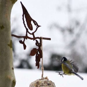 Sittelle torchepot – Oiseau en métal