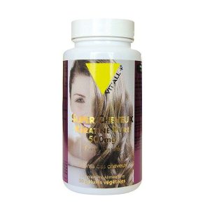 Super cheveux kératine + 500 mg – 50 gélules