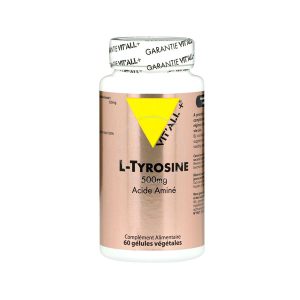 L-tyrosine 500mg – 60 gélules végétales