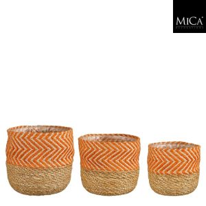 Panier Davina orange