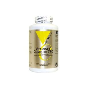 Vitamine C complexe action prolongée 750 mg + bioflavonoïdes 250 comprimés sécables