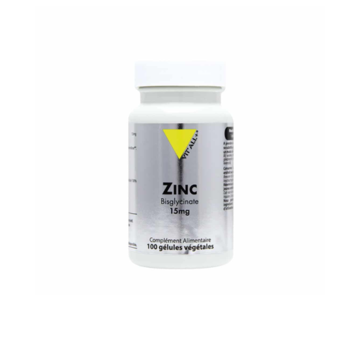 Zinc Bisglycinate 15 mg 100 gélules végétales
